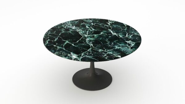 Alternative view of Ronde marmeren eettafel Tulip - Verde rameggiato
