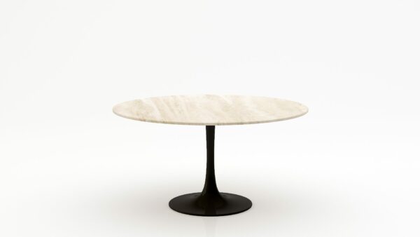 Ronde marmeren eettafel Tulip - Travertino Chiaro - 170cm