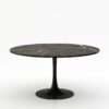 Ronde marmeren eettafel Tulip - Nero saint port laurent - 170cm