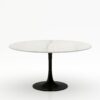Ronde marmeren eettafel Tulip - Mont Blanc Quartzite - 170cm
