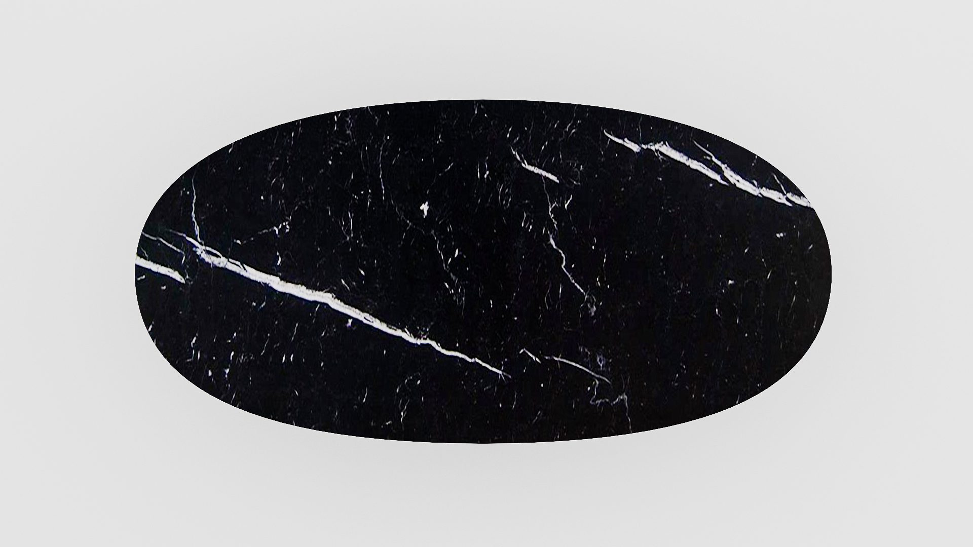 Ovale marmeren eettafel Stella - Nero Marquina - Afbeelding 4