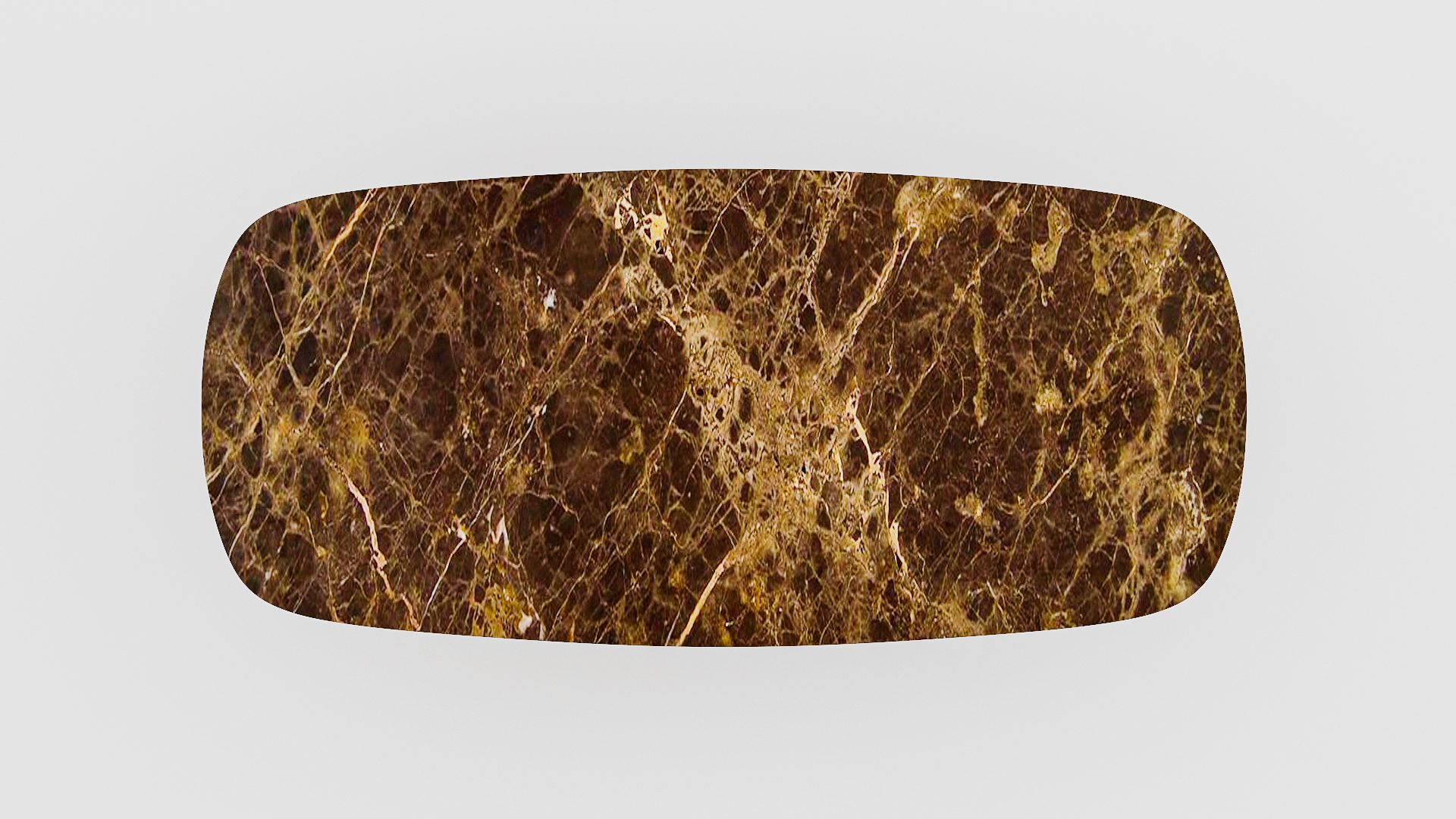Deens ovale marmeren eettafel Stella - Emperador dark - Afbeelding 4