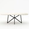 Deens ovale marmeren eettafel Stella - Botticino Semi Classico - 260x120cm
