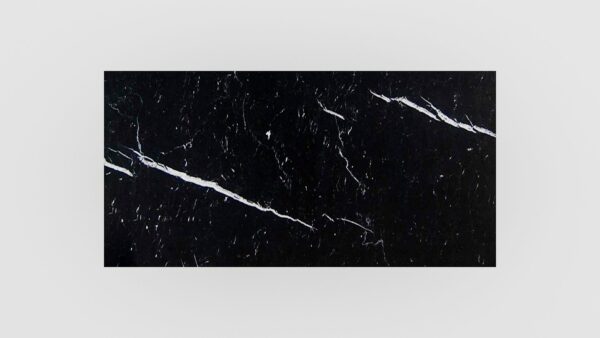 Alternative view of Rechthoekige marmeren eettafel Polipetti - Nero Marquina