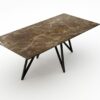 Rechthoekige marmeren eettafel Polipetti - Royal Brown - 260x100cm