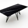 Rechthoekige marmeren eettafel Polipetti - Nero Marquina - 260x100cm