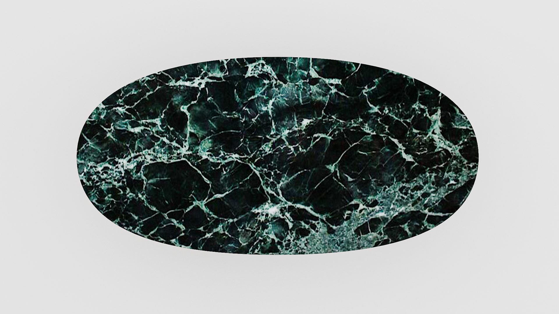 Ovale marmeren eettafel Polipetti - Verde rameggiato - Afbeelding 4