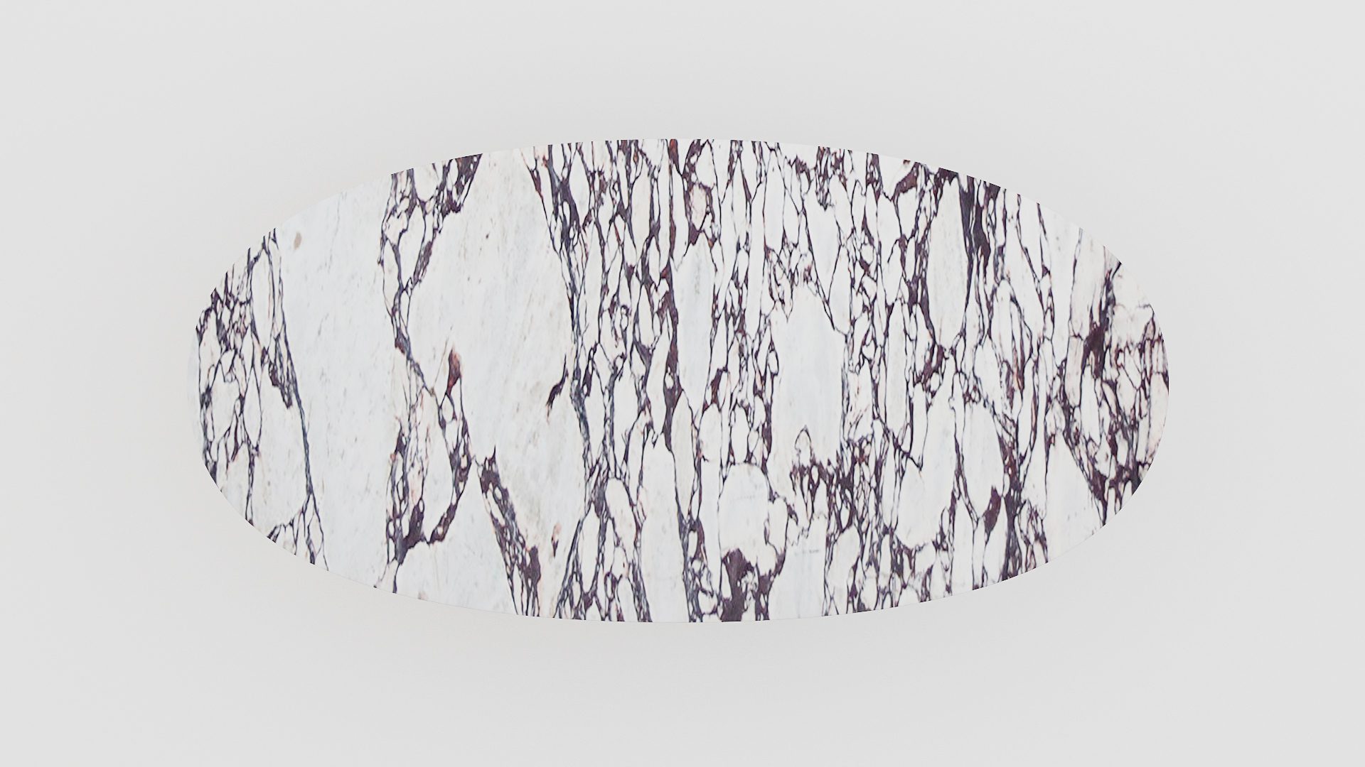 Ovale marmeren eettafel Polipetti - Calcatta Viola - Afbeelding 4