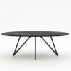 Ovale marmeren eettafel Polipetti - Nero Marquina - 260x130cm
