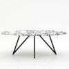 Ovale marmeren eettafel Polipetti - Calcatta Viola - 260x130cm