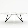 Ovale marmeren eettafel Polipetti - Arabescato Carrara - 260x130cm