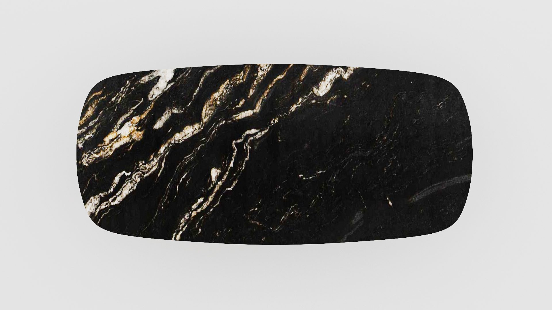 Deens ovale marmeren eettafel Polipetti - Titanium - Afbeelding 4