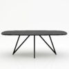 Deens ovale marmeren eettafel Polipetti - Negresco - 260x120cm
