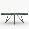 Deens ovale marmeren eettafel Polipetti - Verde rameggiato - 260x120cm