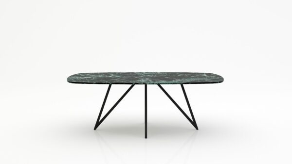 Deens ovale marmeren eettafel Polipetti - Verde rameggiato - 260x120cm