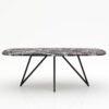 Deens ovale marmeren eettafel Polipetti - Rosso Levanto - 260x120cm