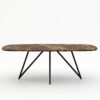 Deens ovale marmeren eettafel Polipetti - Emperador dark - 260x120cm