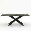 Rechthoekige marmeren eettafel Matrix Farfalle - Verde Guatemala - 260x100cm