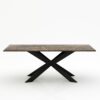 Rechthoekige marmeren eettafel Matrix Farfalle - Royal Brown - 260x100cm