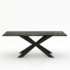 Rechthoekige marmeren eettafel Matrix Farfalle - Nero saint port laurent - 260x100cm