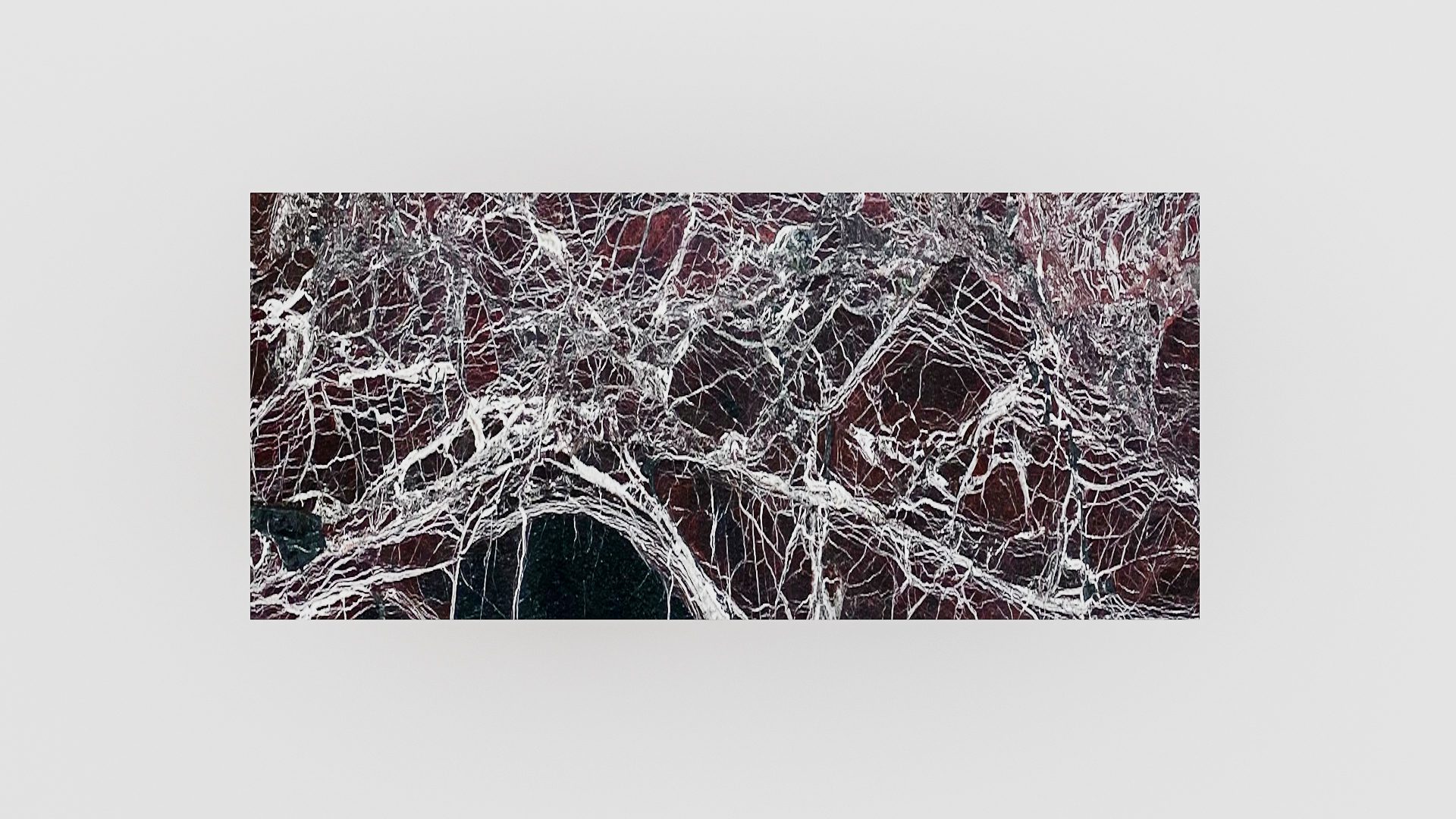 Rechthoekige marmeren eettafel Gambe Quattro - Rosso Levanto - Afbeelding 3