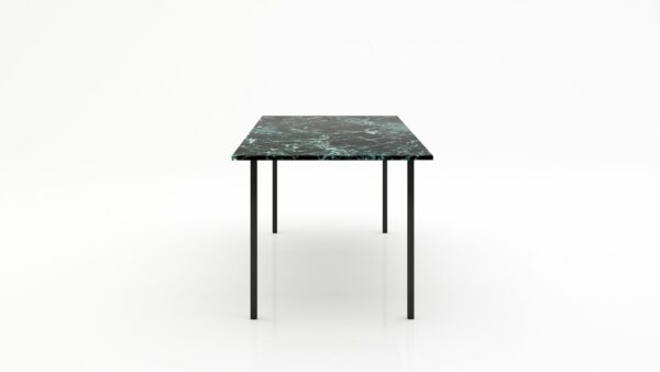Alternative view of Rechthoekige marmeren eettafel Gambe Quattro Verde rameggiato