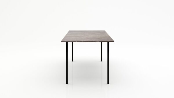Alternative view of Rechthoekige marmeren eettafel Gambe Quattro - Pietra Grey