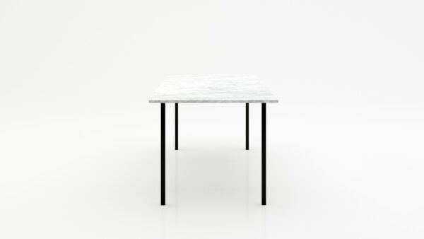 Alternative view of Rechthoekige marmeren eettafel Gambe Quattro Bianco Carrara CD CHIARO