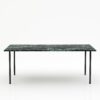Rechthoekige marmeren eettafel Gambe Quattro - Verde rameggiato - 260x100cm
