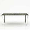 Rechthoekige marmeren eettafel Gambe Quattro - Verde Guatemala - 260x100cm