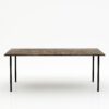 Rechthoekige marmeren eettafel Gambe Quattro - Royal Brown - 260x100cm