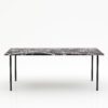 Rechthoekige marmeren eettafel Gambe Quattro - Rosso Levanto - 260x100cm