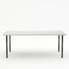 Rechthoekige marmeren eettafel Gambe Quattro - Mont Blanc Quartzite - 260x100cm