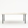 Rechthoekige marmeren eettafel Gambe Quattro - Botticino Semi Classico - 260x100cm