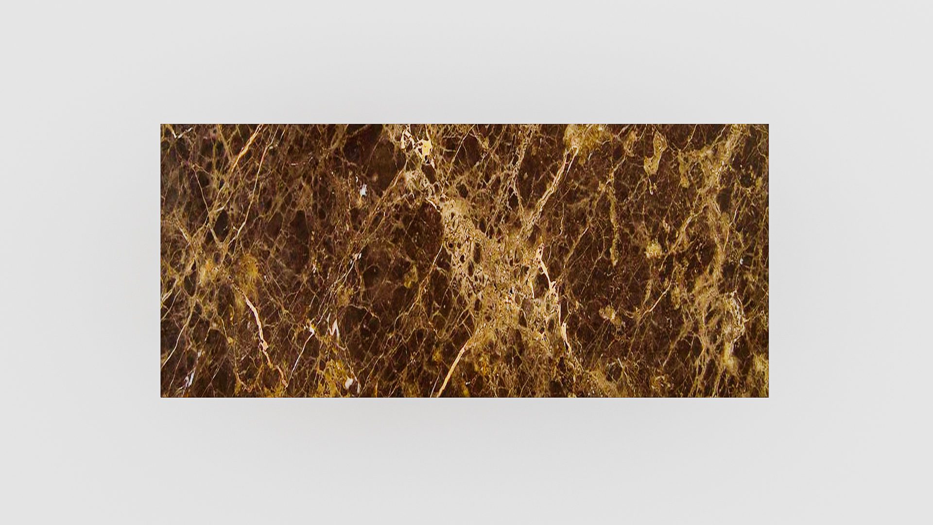 Rechthoekige marmeren eettafel Gambe U - Emperador dark - Afbeelding 3