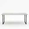 Rechthoekige marmeren eettafel Gambe U - Taj Mahal Quartzite - 260x100cm
