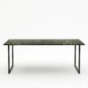 Rechthoekige marmeren eettafel Gambe U - Verde Guatemala - 260x100cm