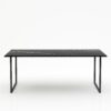 Rechthoekige marmeren eettafel Gambe U - Nero Marquina - 260x100cm