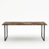 Rechthoekige marmeren eettafel Gambe U - Emperador dark - 260x100cm