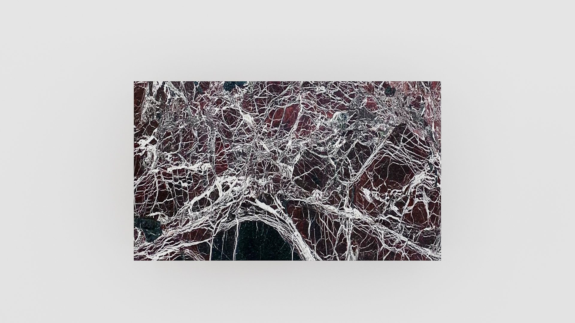 Rechthoekige marmeren salontafel Cornice - Rosso Levanto - Afbeelding 4