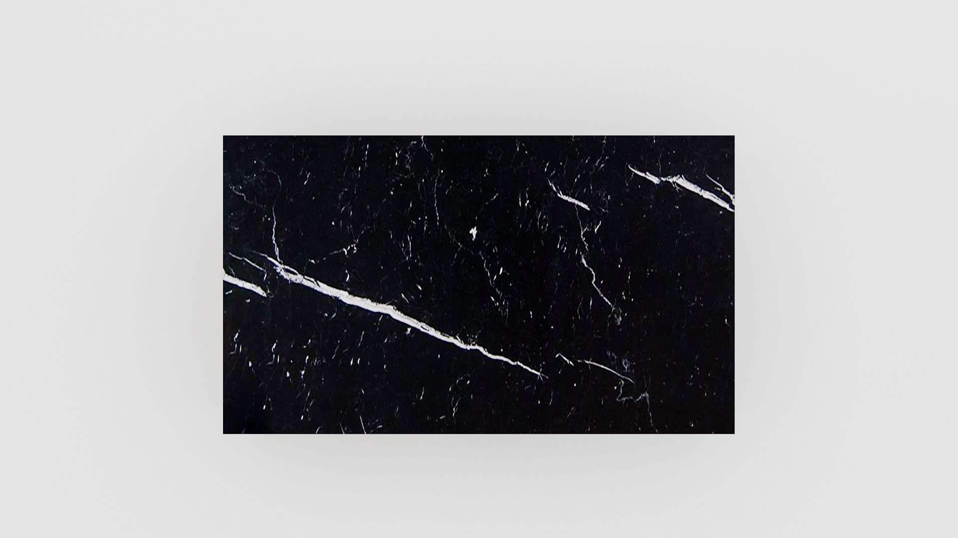 Rechthoekige marmeren salontafel Cornice - Nero Marquina - Afbeelding 4