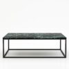 Rechthoekige marmeren salontafel Cornice - Verde rameggiato - 140x70cm