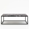 Rechthoekige marmeren salontafel Cornice - Rosso Levanto - 140x70cm