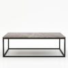 Rechthoekige marmeren salontafel Cornice - Pietra Grey - 140x70cm