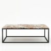 Rechthoekige marmeren salontafel Cornice - Arabescato Orobico Rosso - 140x70cm