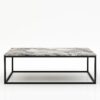 Rechthoekige marmeren salontafel Cornice - Arabescato Orobico Grigio - 140x70cm
