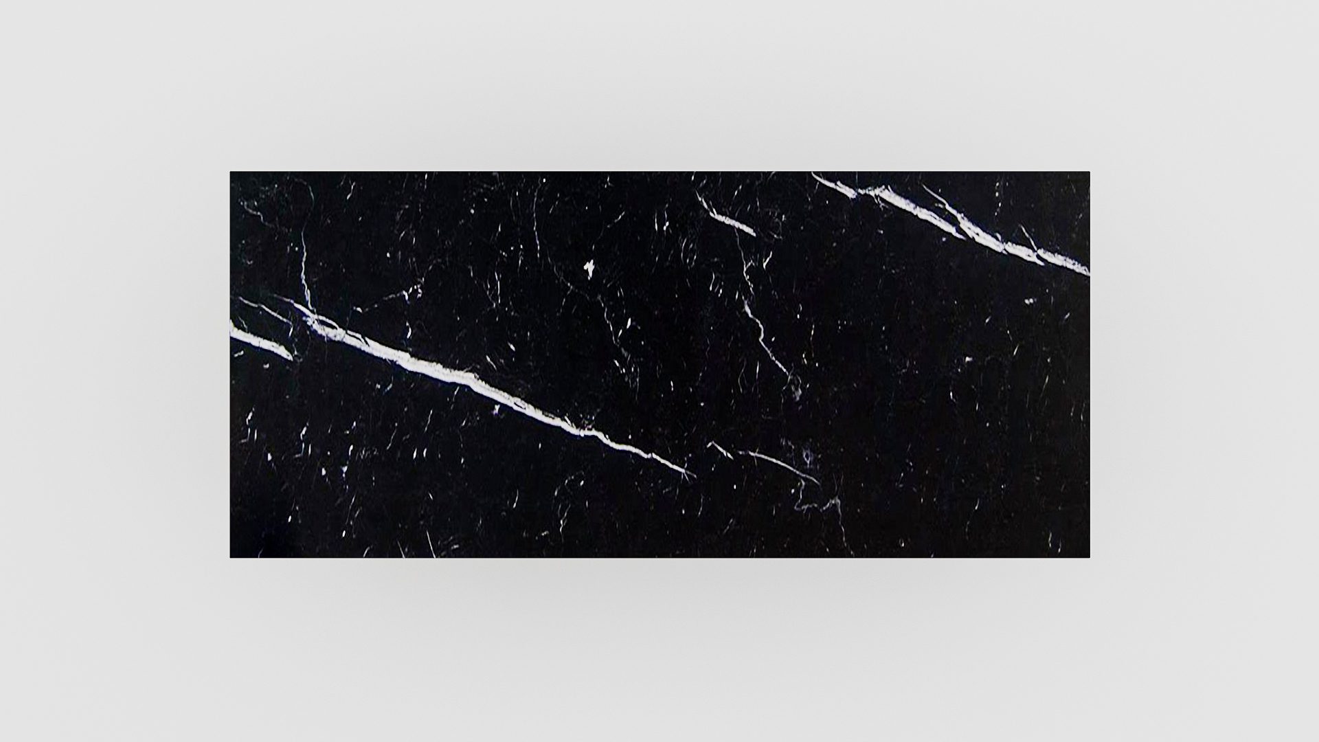 Rechthoekige marmeren eettafel Anatra - Nero Marquina - Afbeelding 4