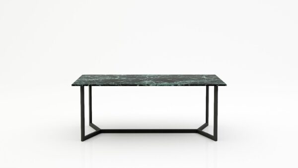 Rechthoekige marmeren eettafel Anatra - Verde rameggiato - 260x100cm