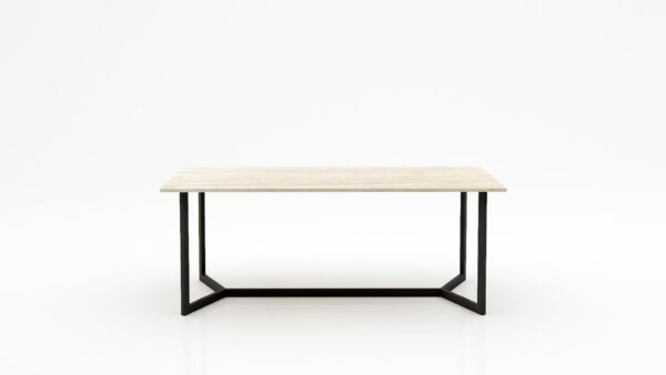 Rechthoekige marmeren eettafel Anatra - Travertino Chiaro - 260x100cm