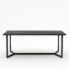 Rechthoekige marmeren eettafel Anatra - Nero Marquina - 260x100cm